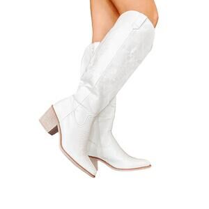 NEW OLEM nashville night out cowgirl boots in white